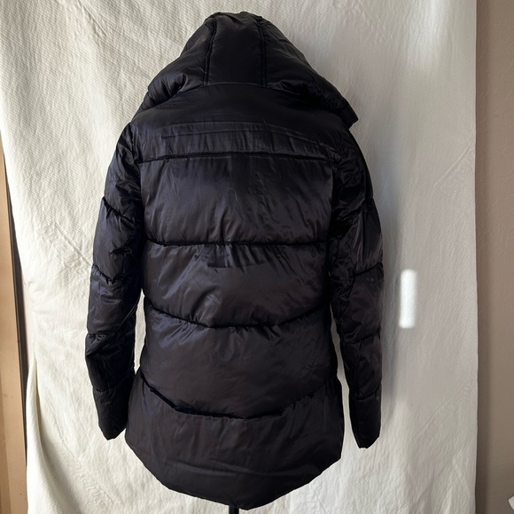 Sam Edelman Black Puffer Coat with Quilted Design - Picture 7 of 7